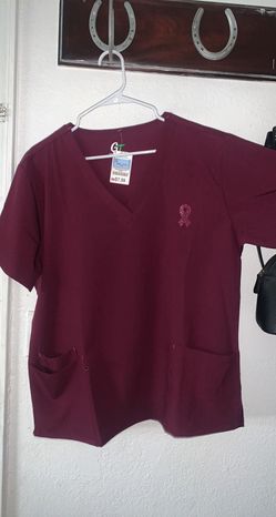 2 Wine Burgendy Scrubs For $12