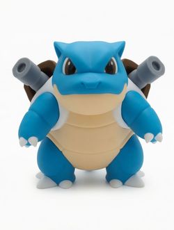 6" 3D Printed Blastoise Pokémon Figure – Custom Collectible Display