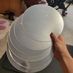 Gold And Silver Acrylic Rounds Table Decor