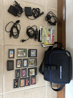 13 Game Boy Color Games , travel Case, Cords, Booklets All Sold Together