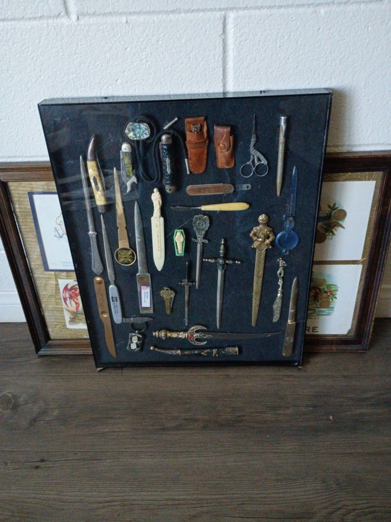 Letter Openers Under Glass