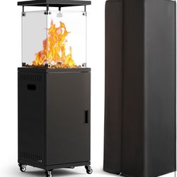 Pamapic Vanity Desk with File Cabinet, 8 Drawers Makeup Vanity with Mirror and Lights,3 Lighting Modes Dressing Table with Chair, Power Outlet, Silent