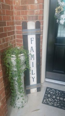 Handcrafted rustic wood signs