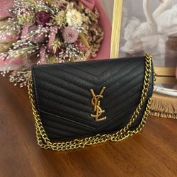 Black Crossbody Shoulder Handbag 