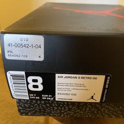 Jordan 3 Retro “True blue”