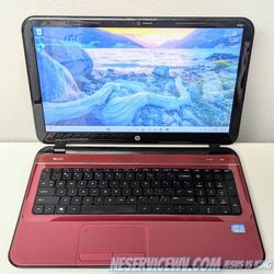 RED HP LAPTOP | 15.6INCH | WIN 11 | 8GB RAM | 128GB SSD | INTEL CORE I5 | MICROSOFT OFFICE AVAILABLE