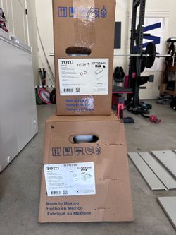 “NEW TOTO Drake Toilet – Unopened Boxes – Cotton White – $325”
