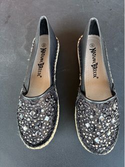 Woman’s Black with Rhinestone shoes