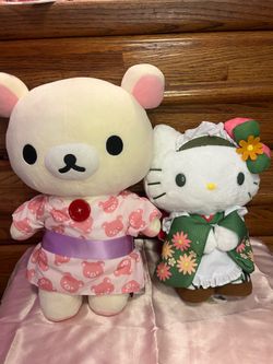 korilakkuma & Green Matcha kimono hello kitty  plush