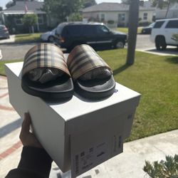 Real Burberry Slides 