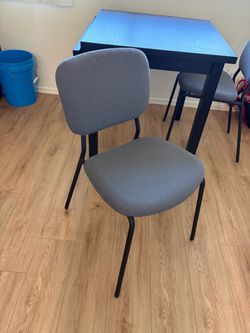 Gray Cushioned Chair (set of 2)