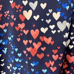 Scrub Top - Many Hearts- 