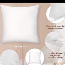 Brand new sublimation pillow covers blanks size 18x18 5 pieces