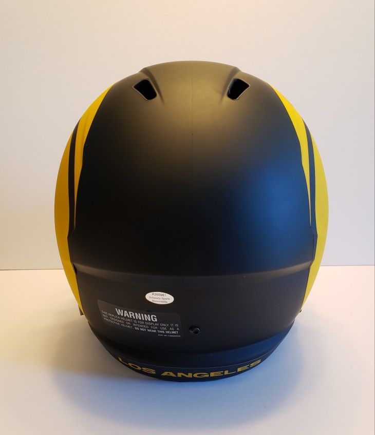 LA Rams Eric Dickerson Signed Eclipse Speed Helmet w/ Rookie Card