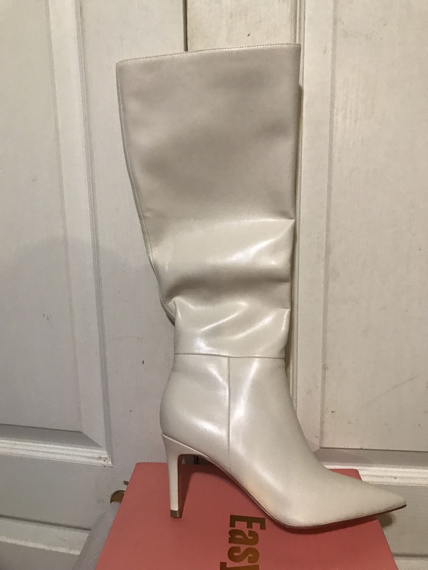 Brand New. Easy Fox  Knee High Leather Boots 2-inch Heels 