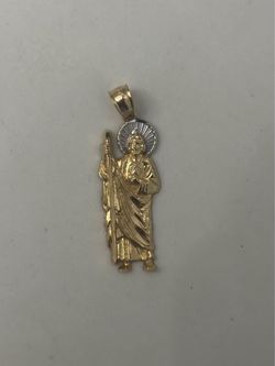 San Judas Tadeo Gold Pendant 10k 3g negotiable