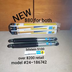 new set of bilstein 5100 shocks over $200 retail for both 