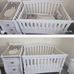 Cuna Y Cambiador Para Bebe