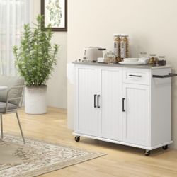 Selling AS IS Newly Assembled Large Capacity Storage Cabinet/Kitchen Cabinet/Kitchen Island Cart 