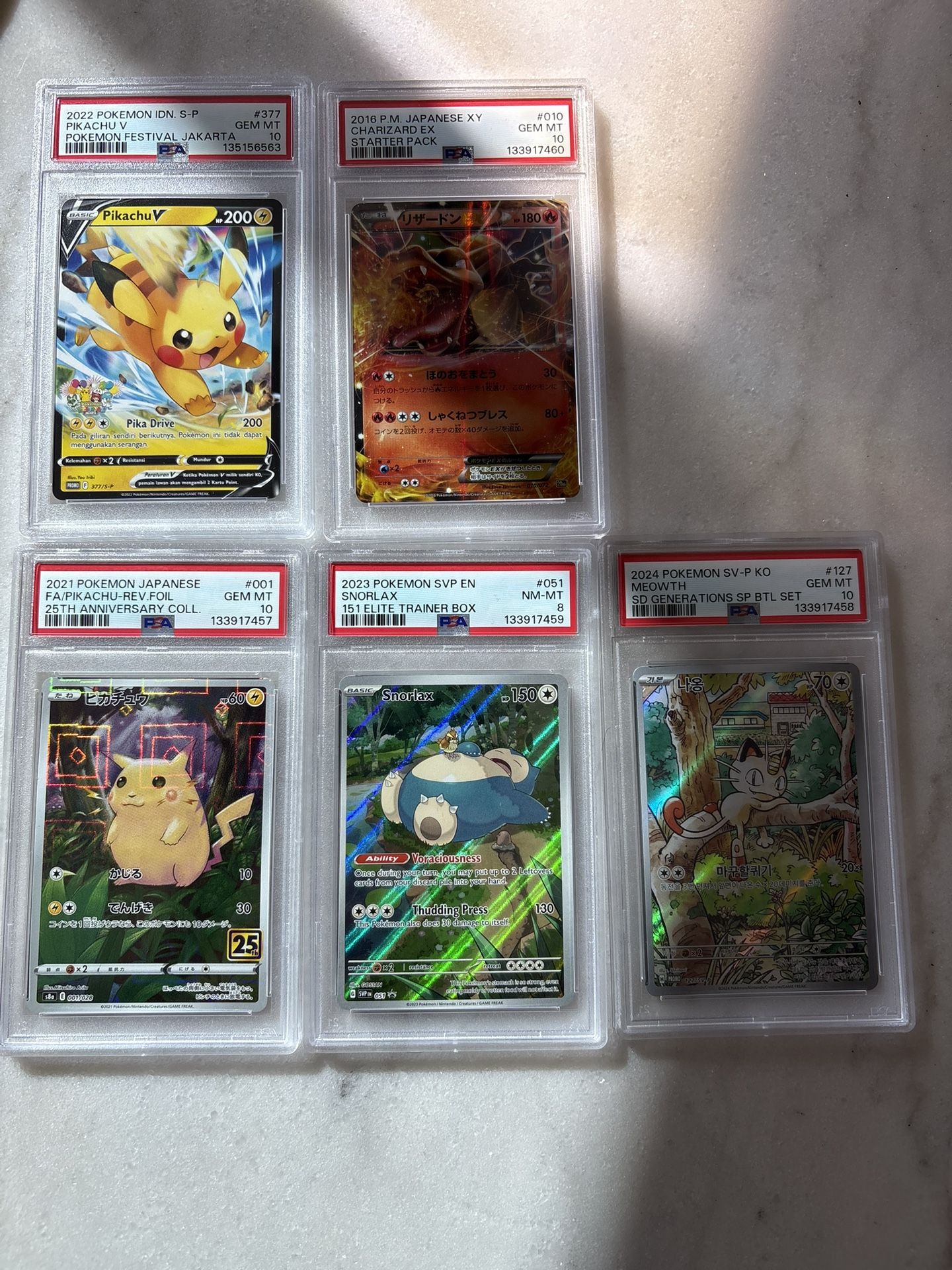 Pokemon Cards Snorlax Promo Pikachu Promo