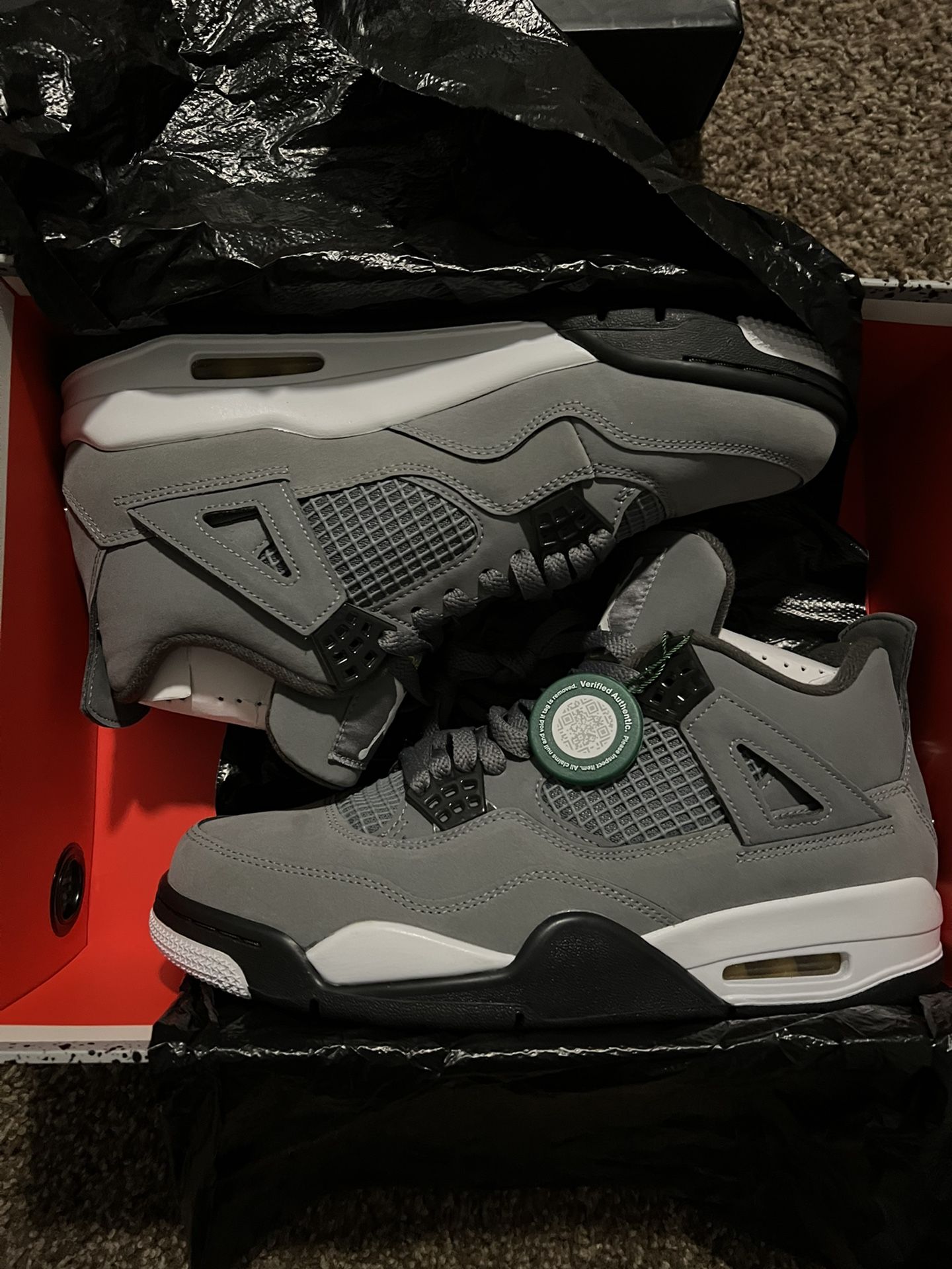 NEW Nike Air Jordan Retro 4 Cool Grey 2019 Sz9