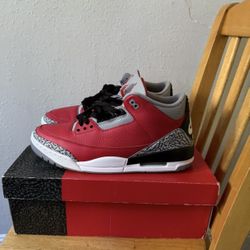 AIR JORDAN 3 RETRO SE Fire Red/ Fire Red - Cement Grey Size 13 Men's