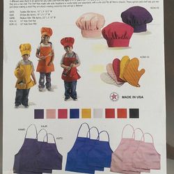 Apron / Mandil De Niños Y Niñas De 4 A 10 Años Nuevos 