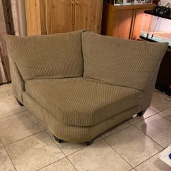 Mini beige corduroy modular sofa