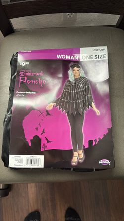 Halloween Spider Poncho 