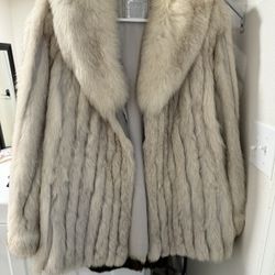 White Fox Fur Coat