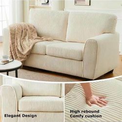 70" Corduroy Modern Loveseat Sofa Couch