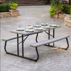 🔥 BRAND NEW Lifetime 6 Ft. Patio Table – Folding Picnic Table – Seats 8