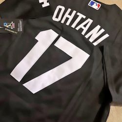 Dodgers Ohtani Black Jersey Stitched (all Sizes Available ) B