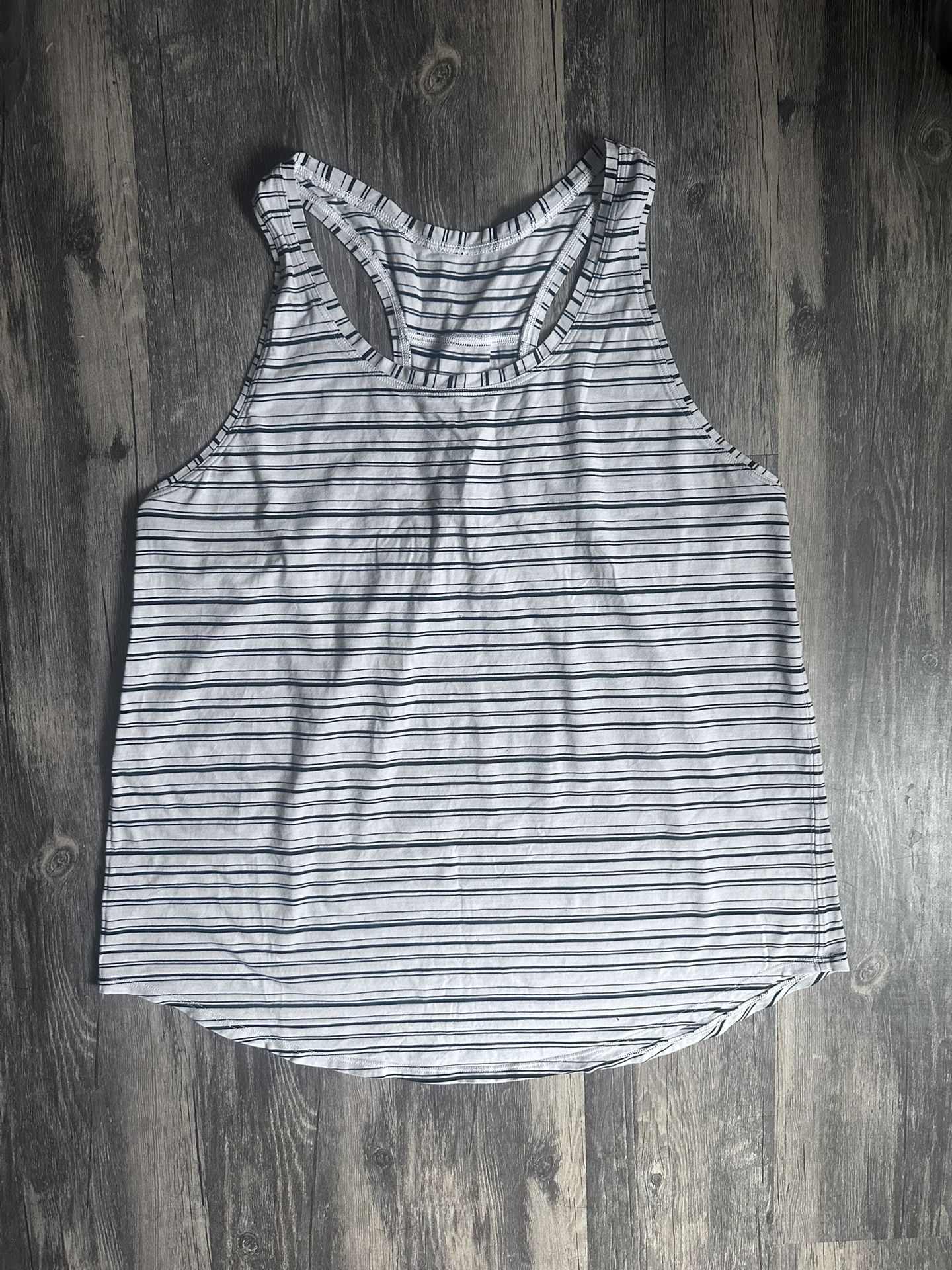 Lululemon Love Tank Top SZ 14 Striped Sleeveless Women's Athletic Tank
