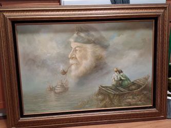 C. Kester Signed Oil Painting of the Old Sea Captain