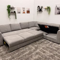 Sectional Couch Pull Out Bed - Free Delivery 