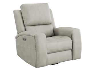 Brickston Grey Triple Power Swivel Glider Recliner