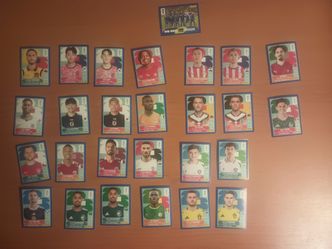 Panini FIFA World Cup Stickers blue parallel
