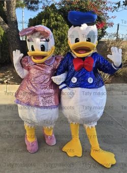 Mr Mrs ducks Mascot Costume For Sale Halloween Party Event