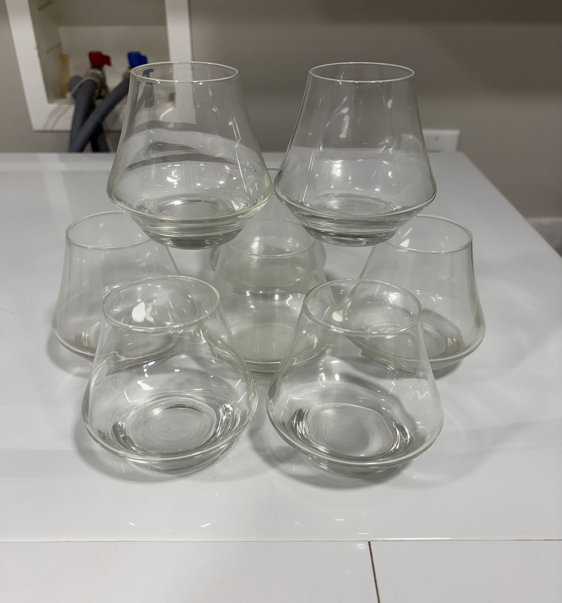 Proper Sipping Snifter Glass set of 8 Pear/Tulip Shape