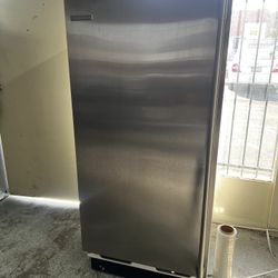 Electrolux Upright Freezer With Ice Maker In Stainless Steel