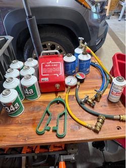 Freon 124A, Air Vac, hoses and gauges