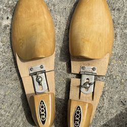 Gucci Shoe Trees Wooden Men's Size 42 Stretchers D. Mackay N.Y.