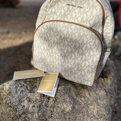 Michael Kors ABBEY Full Size Leather Backpack