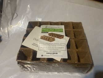 New. Plants Peat Pot Trays-Organic