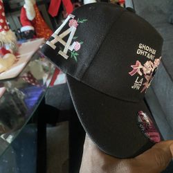Pink Black Ohtani Hat 