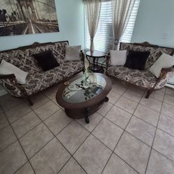 Living Room Set , Sofa, Loveseat and table