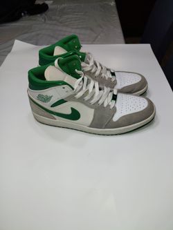 Air Jordan 1 SE Mid Grey Pine Green