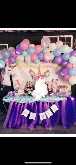 Unicorn party back drop!!