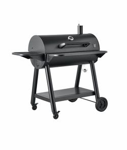 Members Mark 35” Barrel Charcoal Grill with Cover Brand New in Box